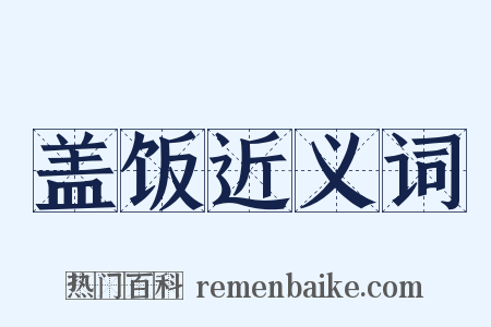 盖饭近义词是什么意思的图片
